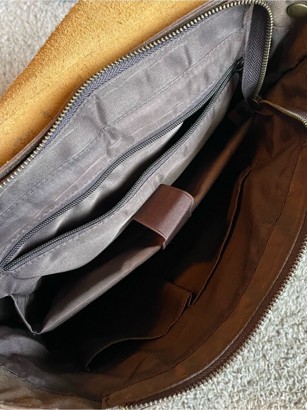 Waxed Canvas & Leather Retro School Backpack Rucksack Travel Hiking Laptop - Picture 10 of 15